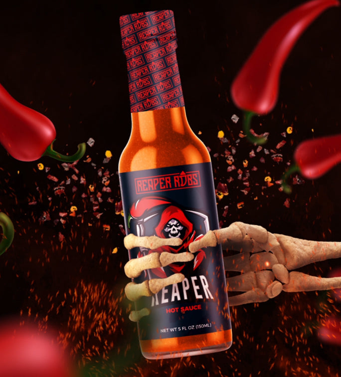 Reaper Robs premium hot sauces are 100% all natural, vegan, and gluten free.