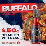 Reaper Robs believes in giving back. 0.50c of every Valor Buffalo Hot Sauce goes to the DAV helping support wounded veterans.
